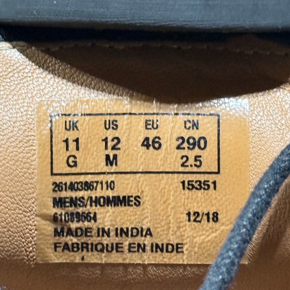 Bostonian Cap-Toe Leather Shoes Vibram Goodyear Welt Soles Men’s Black 12M 15351 - Picture 12 of 14